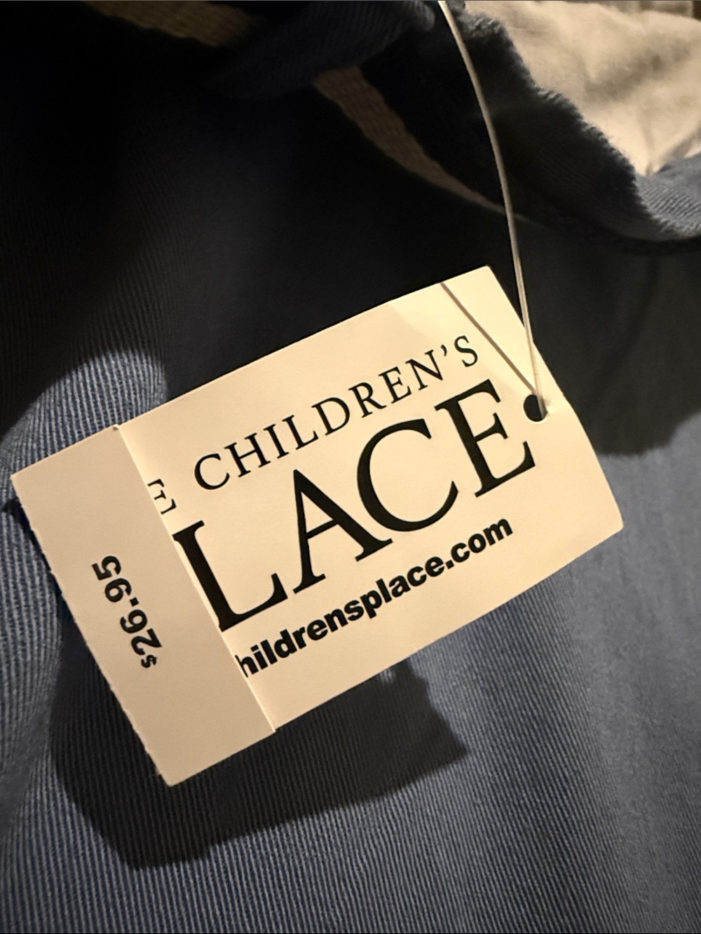 The Children's Place Navy Blue Chino Pants with Striped Belt - Picture 8 of 8